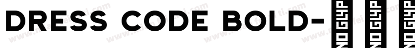 Dress Code Bold字体转换